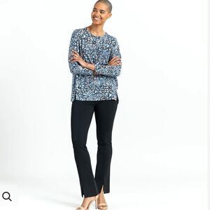 CLARA SUNWOO small Cozy Texture - Textured Vented Sweater Tunic - Floral Puff